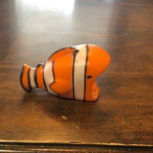 Orange and White Clownfish Decor Accessory Fish holder for charging phone